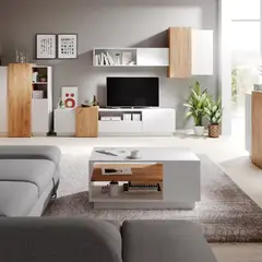 VENTITAS HOME - Mesa de Centro Parxena Blanco y Haya