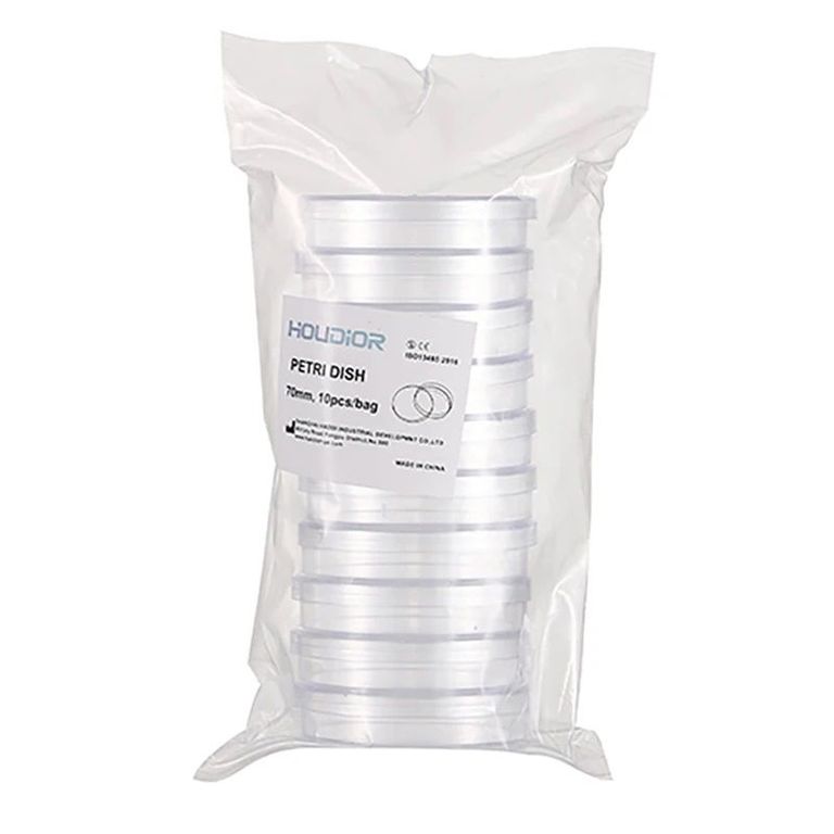 PLACAS PETRI DE PLASTICO 90X15 MM X 10 UNID.