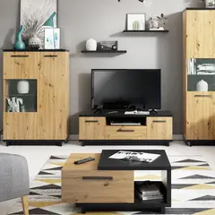 VENTITAS HOME - Mesa de Centro Minimal Roberto Duna y Negro