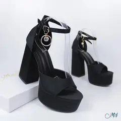 MARGLO SHOES - Sandalias Altas Mujer Negro M41