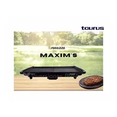 TAURUS - Parrilla Electrica Maxims -Negro