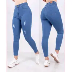 GENERICO - Pantalon Jean strech Rasgado - Dama