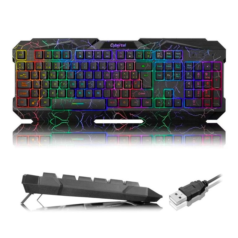 Teclado Gamer Rainbow Twister Diseño Laser Carved