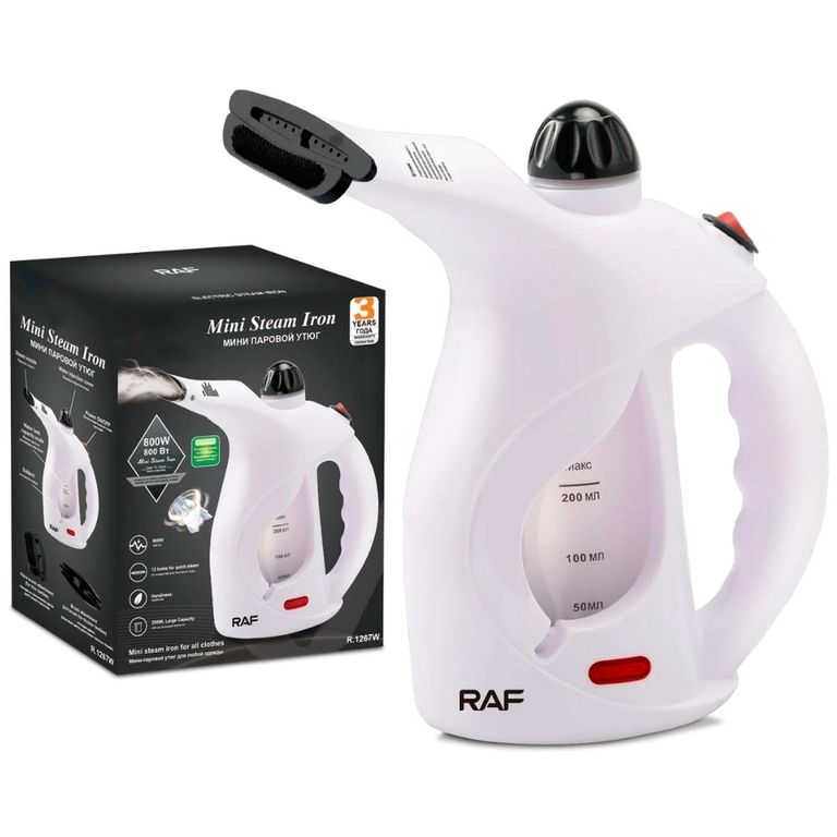 Plancha de Vapor Eléctrica Vaporizador de Prendas Portátil RAF R1267P