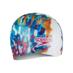 SPEEDO - Gorro Natacion Digital Printed Cap Multi White