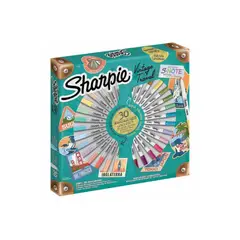 SHARPIE - Punta Fina Vintage Ruleta x30 Marcadores