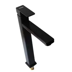 GENERICO - Caño 30 cm Cuadrado Negro