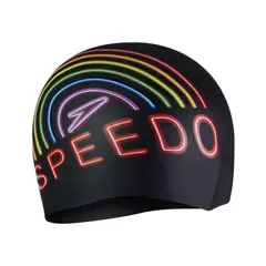 SPEEDO - Gorro Natacion Slogan Printed Cap Black