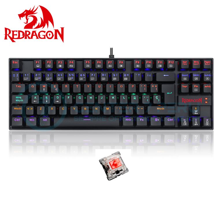 Teclado KUMARA Rainbow Spanish K552-KR-SP BLACK