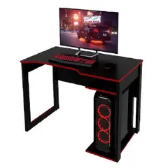 MOBELART - Escritorio Gamer Thonet NegroRojo möbelArt