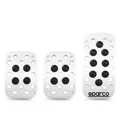 SPARCO - Set Pedales Aluminio Con Goma CORSA SPC0409BK