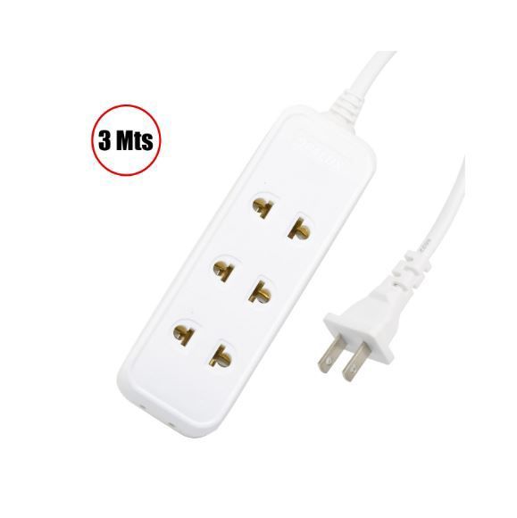 Extensión Múltiple 10 Amp 3 Metros OP-NK114