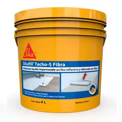 SIKA - Impermeabilizante para Techos Sikafill Techo-5 Fibra Gris x 4L