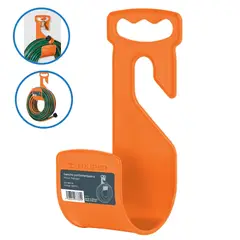 TRUPER - Gancho portamanguera, para manguera de jardín.