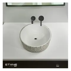STONE - LAVAMANOS MOD. CIRCULAR MINIMALISTA LEWIS