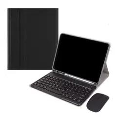 VENUS MIA - Para Samsung S6lite p610 teclado circular y funda de cuero negro