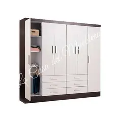 GENERICO - ROPERO AMELIA - LA CASA DEL MUEBLERO - BLANCO CON WENGUE