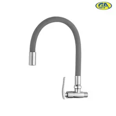 C AND A TOOLS - Llave Lavadero Pared Pico Ganso Flexible Gris C&A - Gris