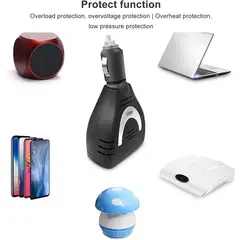 OEM - Inversor de Corriente para Auto de 12v A 220v USB 75W