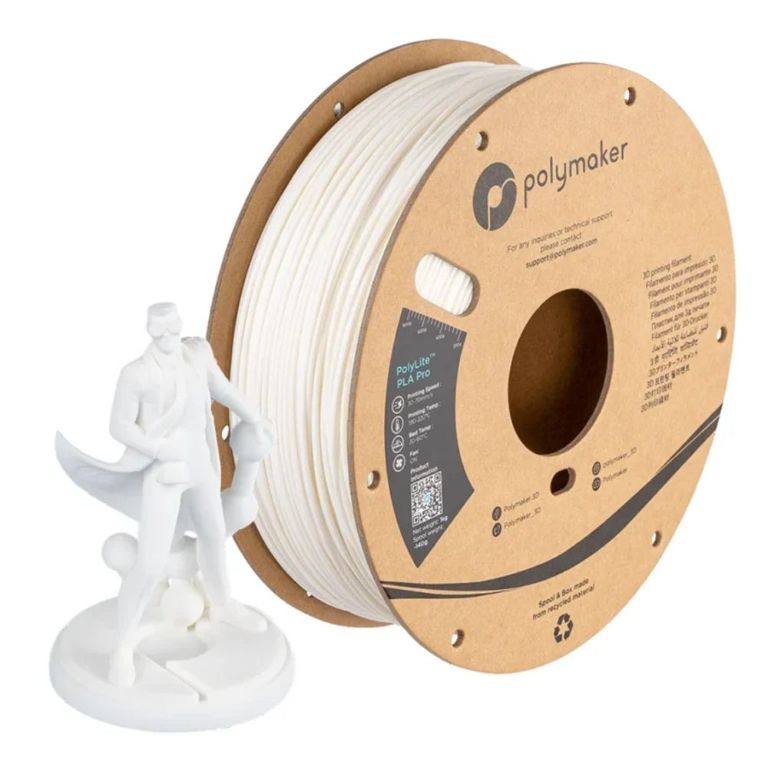 Filamento PolyLite PLA Pro 175mm 1Kg Blanco