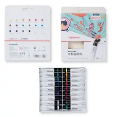 GENERICO - Miya Gouache en tubo - Set 18 colores/12ml