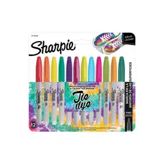 SHARPIE - Marcadores punta Fina Tie Dye x12