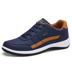 VATYERTY - Zapatillas de Deporte de Cuero para Hombre