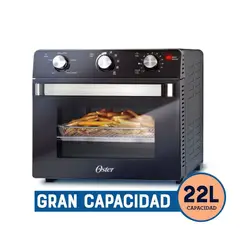 OSTER - Horno eléctrico 22 lts con freidora de aire TSSTTVMAF1NS