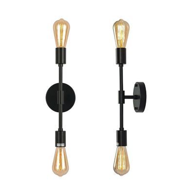 Led lámpara De techo Vintage Sala Pasillo Negro