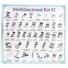 GENERICO - Prensatelas Para Maquinas De Coser Caseras 42 Pcs Singer Bro