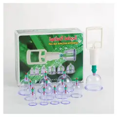 GENERICO - VENTOSAS CHINAS SET DE 12 COPAS - VACUMTERAPIA TRATAMIENTO