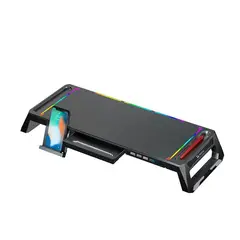 TEROS - Stand para monitor RGB multiproposito con 4 puertos USB TE-7131N