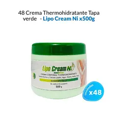 GENERICO - 24 Crema Corporal Thermohidratante Tapa Verde- Lipo Cream Ni 500gr