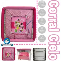 GENERICO - Corral para Bebes Acolchado Cielo Plegable