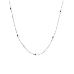 CLEO JOYAS & ACCESORIOS - COLLAR MINIMALISM ESFERAS PLATA