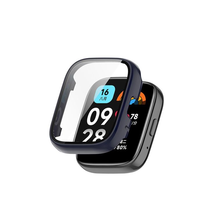 Bumper con Vidrio incorporado para Redmi Watch 3 Active - Azul