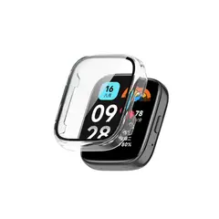 GENERICO - Bumper con Vidrio incorporado para Redmi Watch 3 Active Transparente