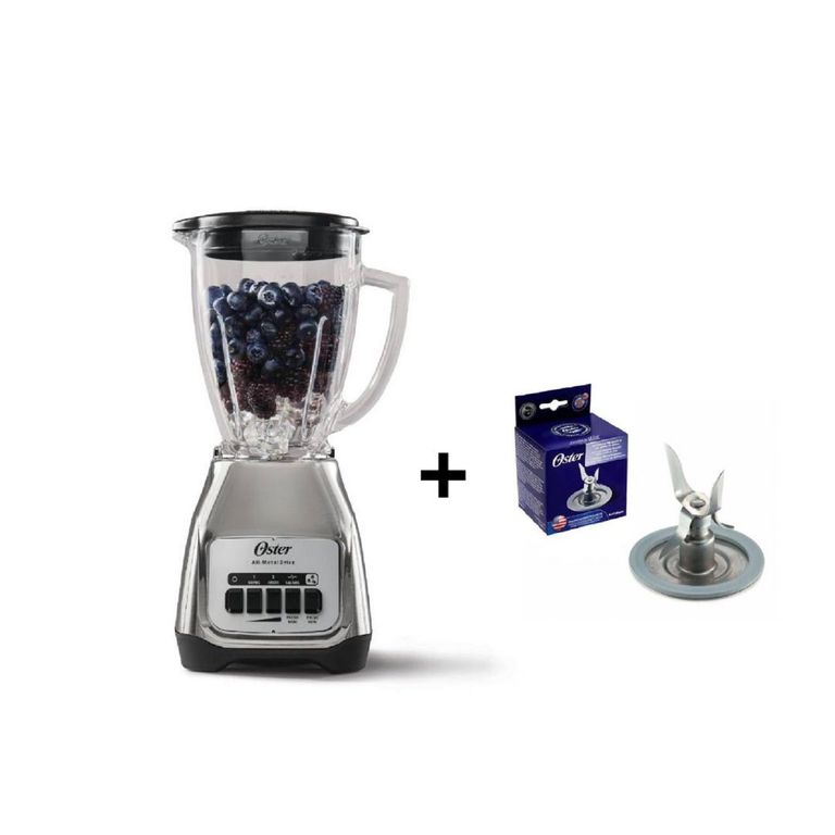 Licuadora 550w Niquelada + 1 Cuchilla de 4 aspas de Regalo