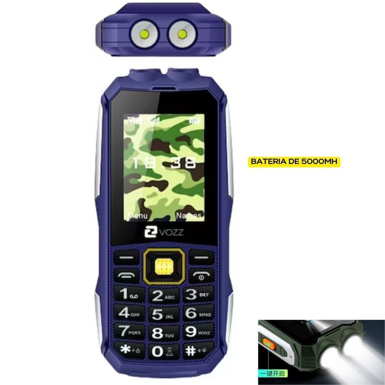 Celular Vozz Doble linterna potente y bateria de 5000mh