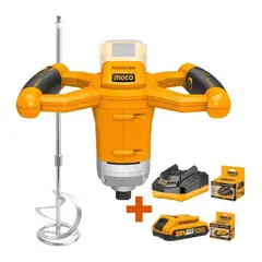 INGCO TOOLS - Mezcladora de pintura 20V cargador y bateria 2ah Ingco