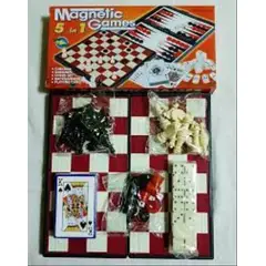 GENERICO - Juego de mesa imantado 5 en 1 portátil