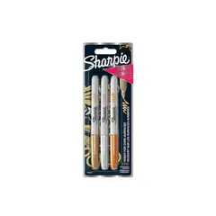 SHARPIE - Marcador Punta Fina Metalicos Colores Surtidos Tjx3