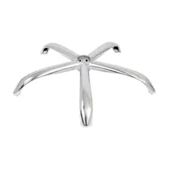 GENERICO - BASE DE SILLA GIRATORIA ARAÑA CROMADA CON CORONA CROMADA