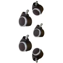 GENERICO - KIT DE 5 RUEDAS DE GOMA