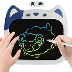 GENERICO - TABLERO MÁGICO DIBUJO GATO AZUL CREATIVA LCD DIDÁCTICA NIÑOS
