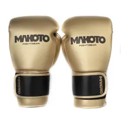 MAKOTO - GUANTES DE BOXEO BASIC DORADO NEGRO 14OZ