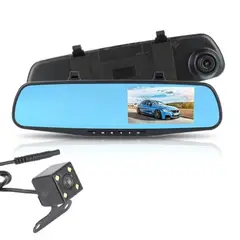 GENERICO - Espejo Retrovisor con Cámara Doble Visión Nocturna