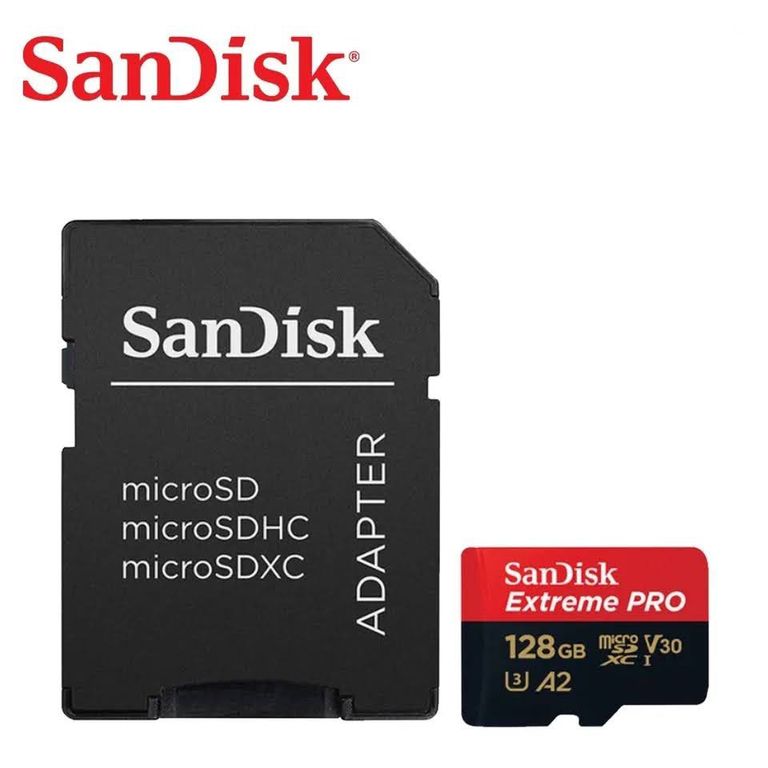 Tarjeta de memoria micro sd extreme pro 128 gb