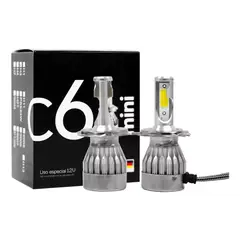 KOBO - KIT DE FOCOS LED DE FARO C6 MINI H4 20000LM AUTO-CAMIONETA