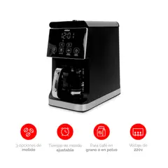VIVIBOX - Cafetera Procesador Café Grano Temporizador 900w